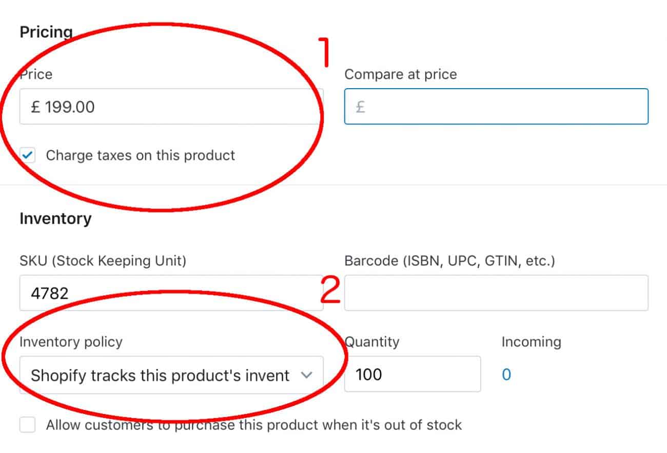 Inventory and Pricing