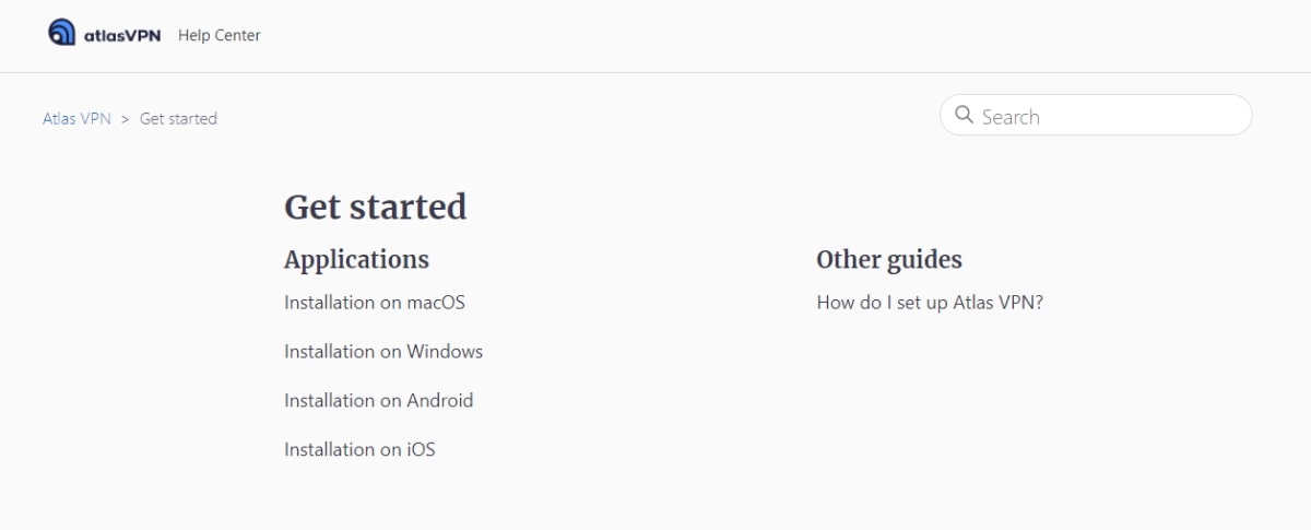 Atlas VPN help center