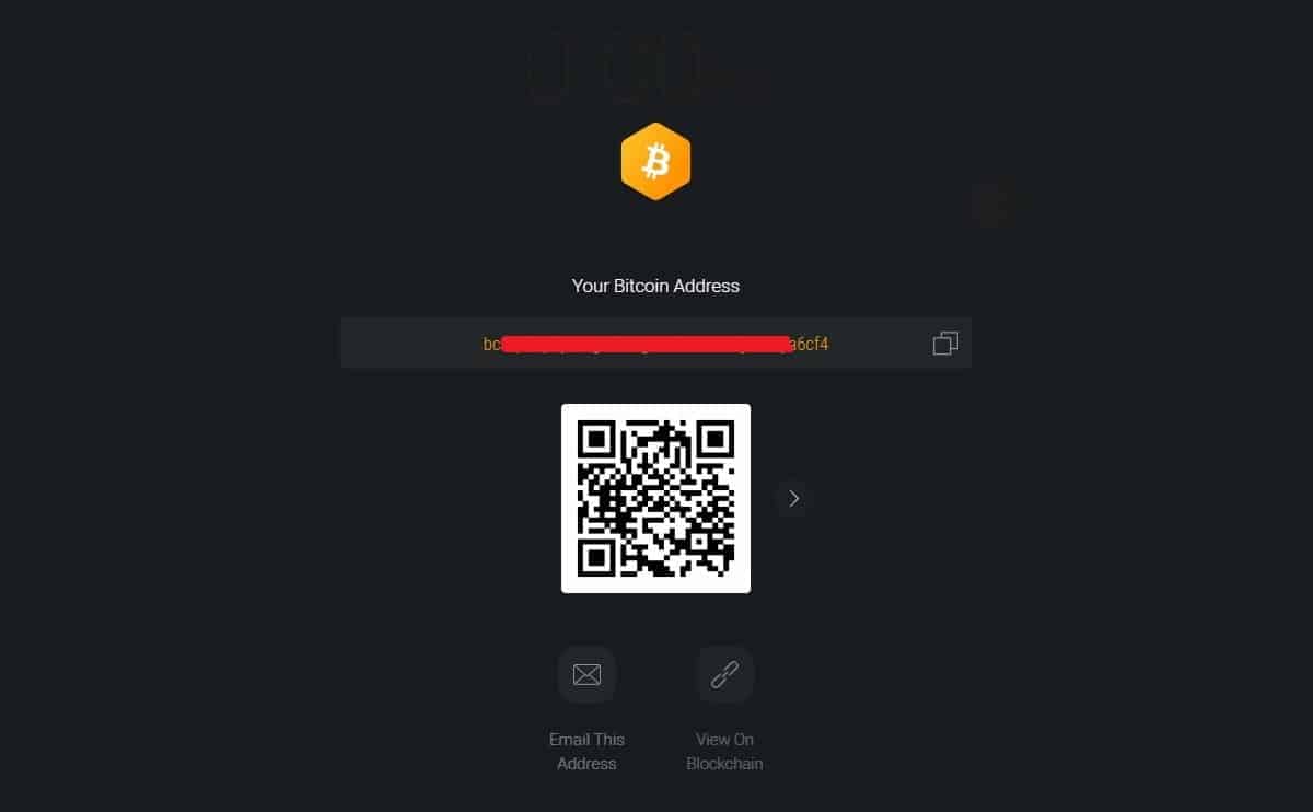 exodus bitcoin wallet address