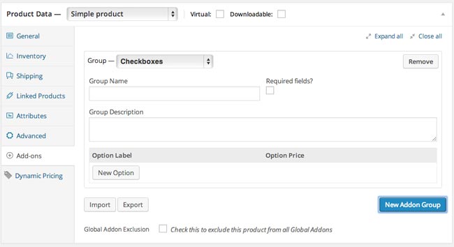 Product Add-Ons