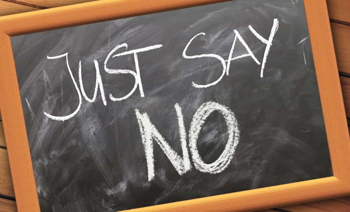 learn to say no to avoid overwork