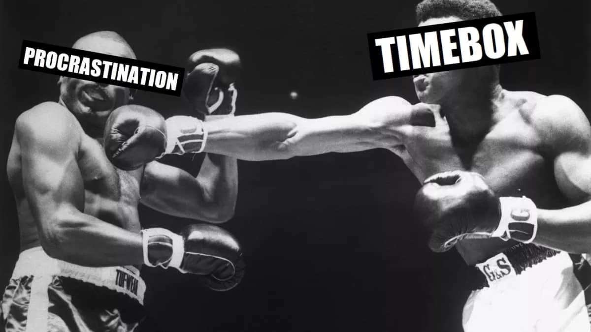 timebox keeps away procrastination