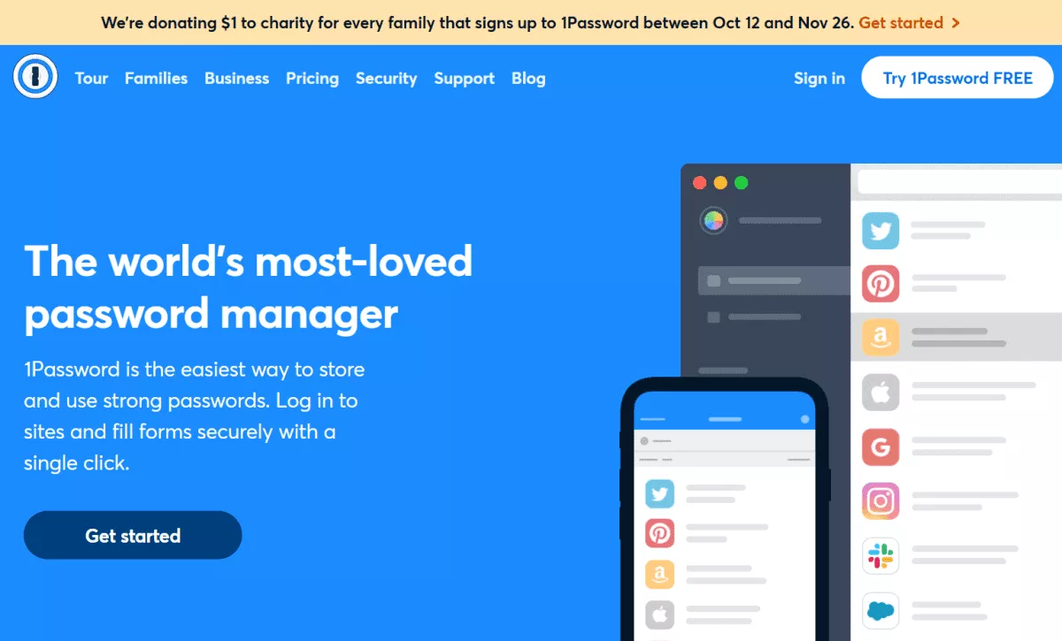 1password official website homepage