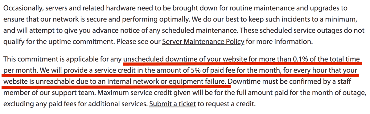 A2 Uptime Commitment