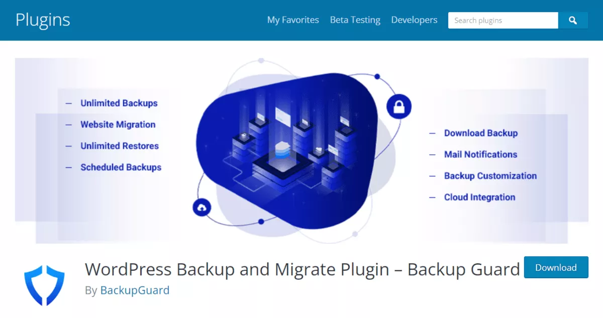 backup guard plugin