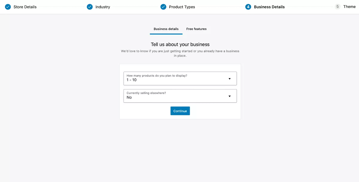 WooCommerce business details