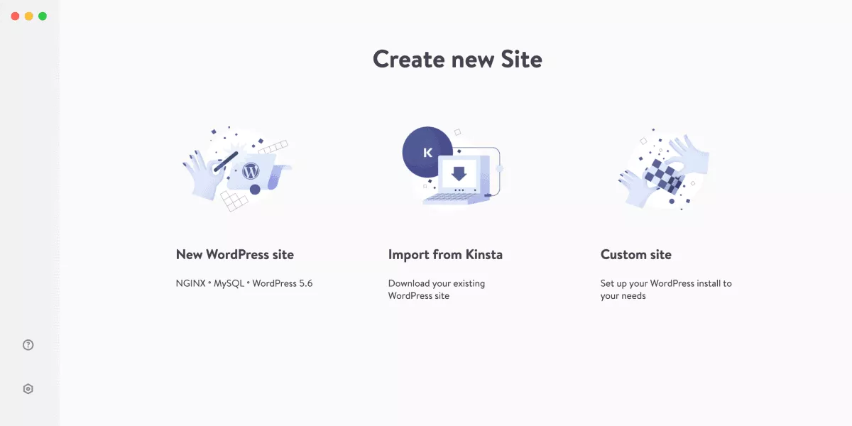 devkinsta dashboard with clean interface