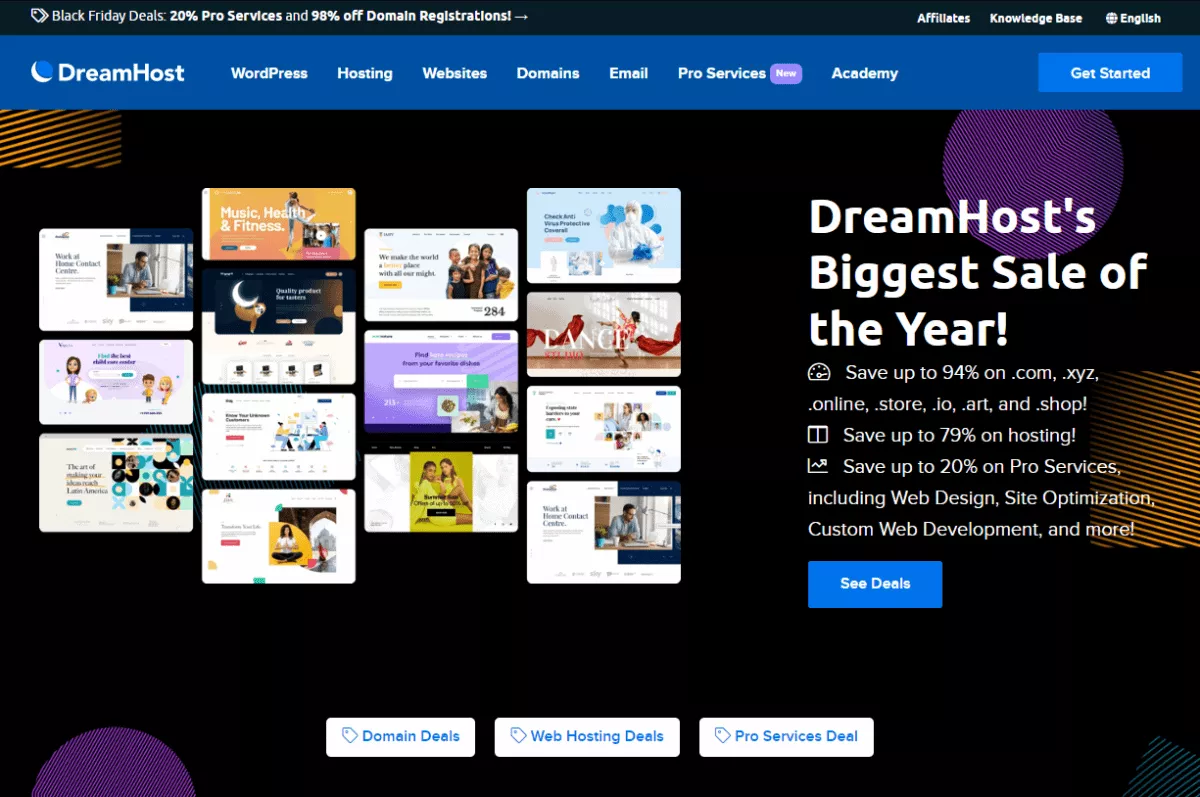 dreamhost black friday 2021 deals