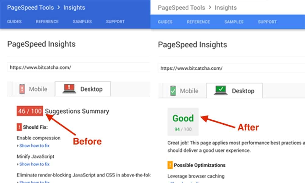 Score 94% with WordPress Speed Optimisations