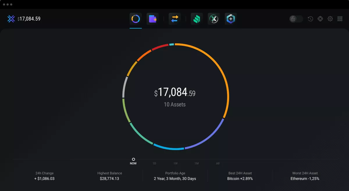 exodus wallet desktop app interface