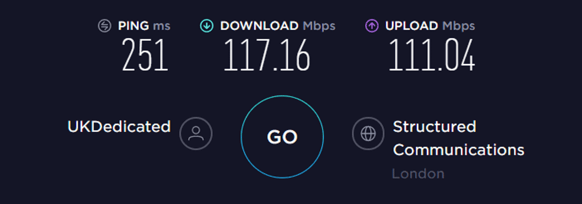 expressvpn speed test uk