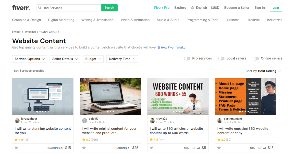 writing service available on fiverr