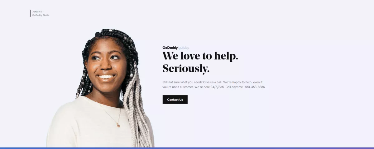godaddy live chat support is available all day