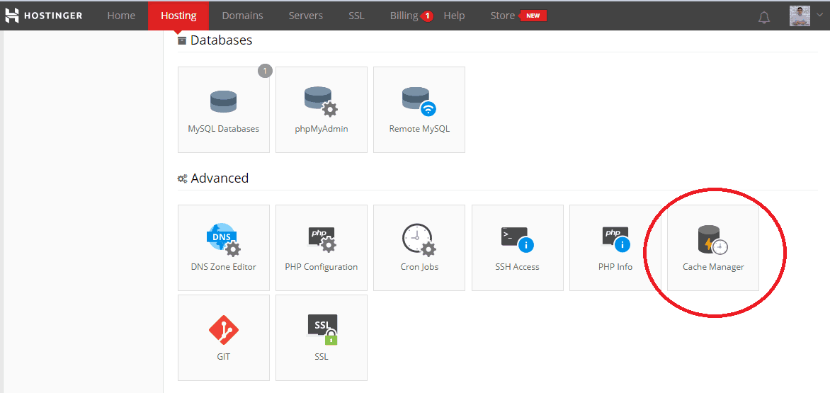 Hostinger Cache Manager