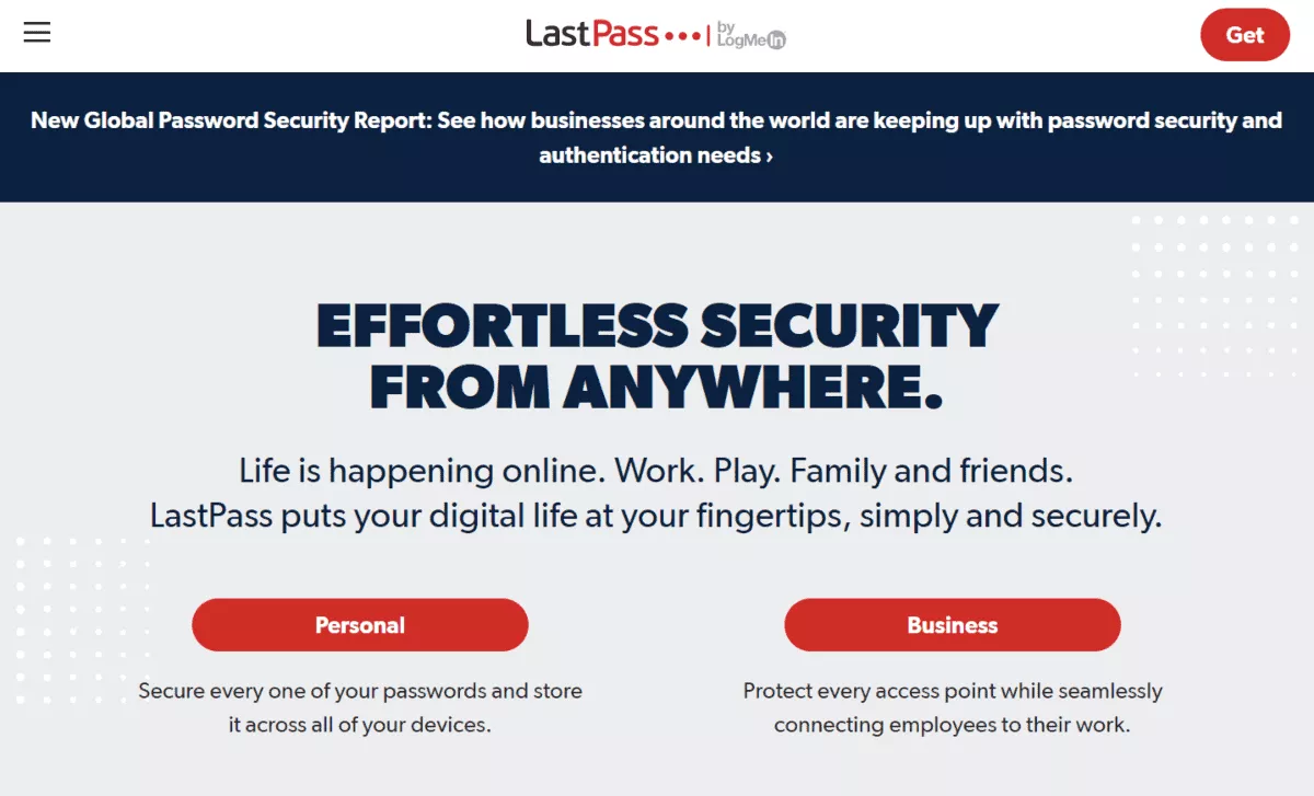 lastpass homepage