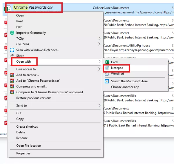 lastpass copy csv content to import database