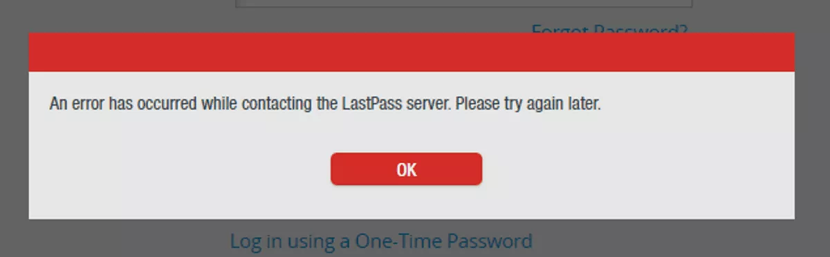 lastpass login error