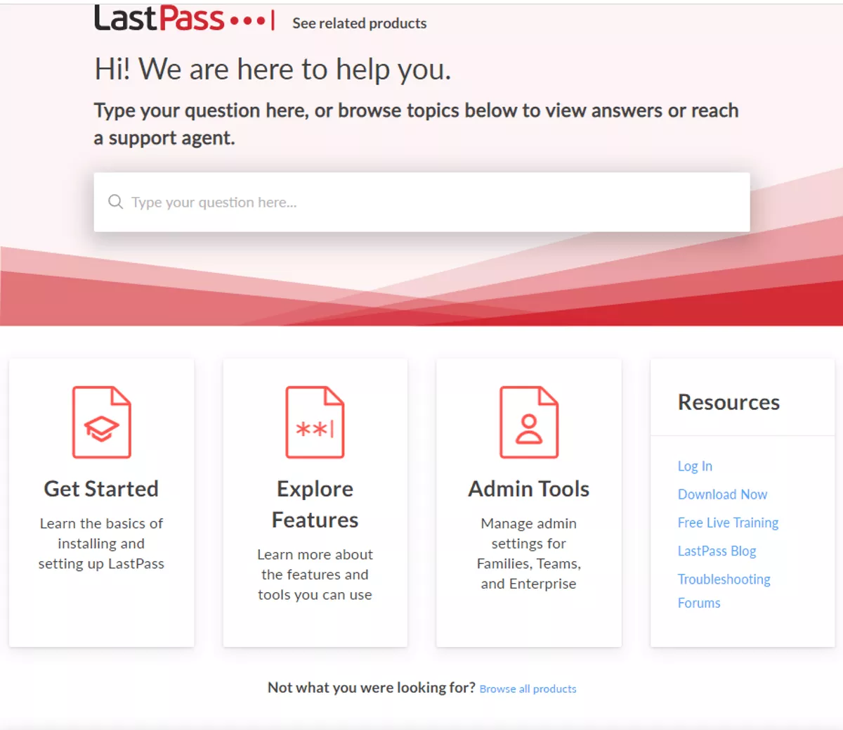 lastpass has no live support