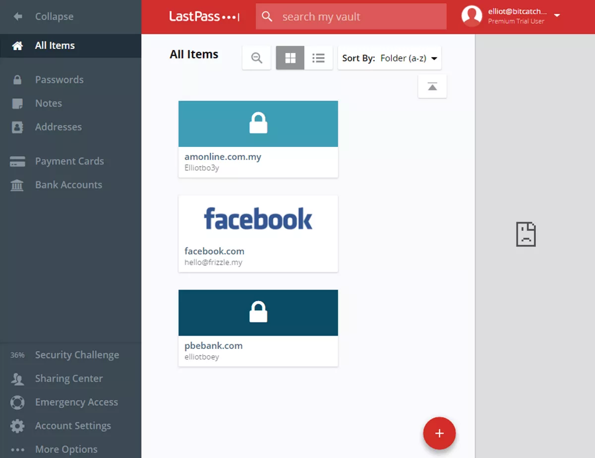 lastpass has pleasant UI