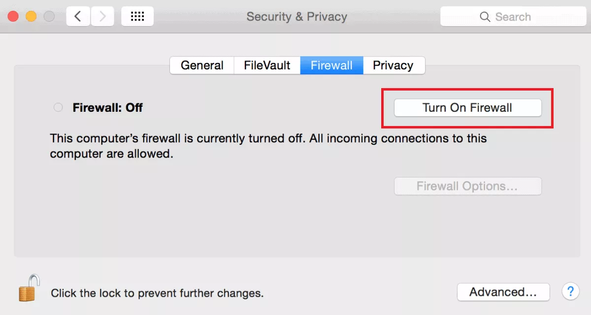 macos firewall setting interface