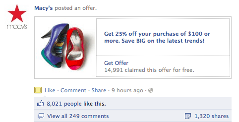 Macys offer