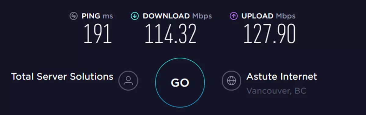 nordvpn speed test canada