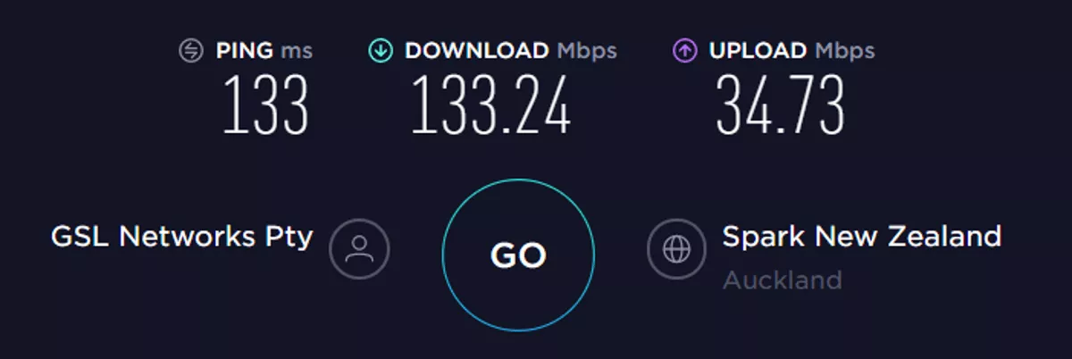 nordvpn speed test new zealand