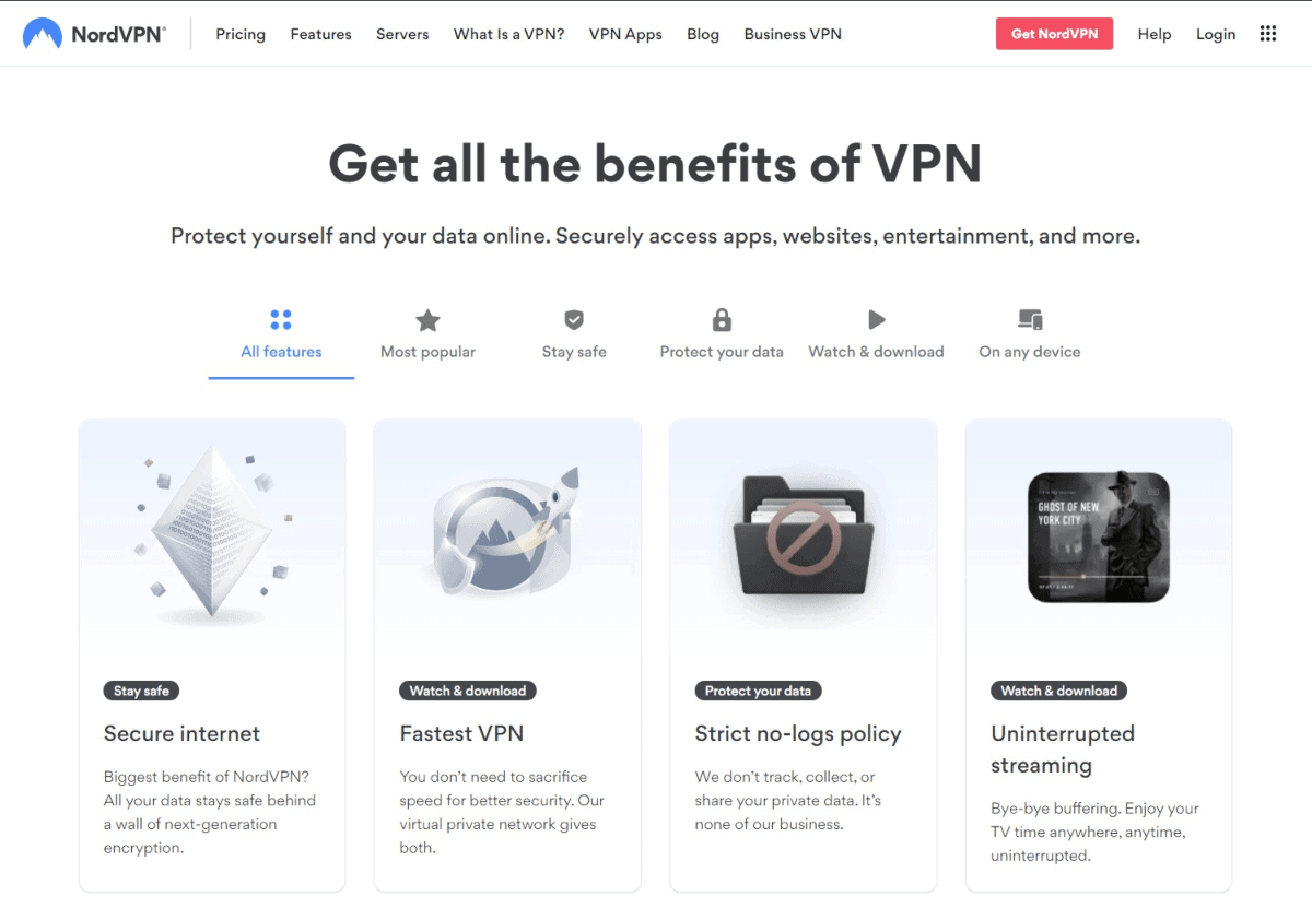 benefits nordvpn provide