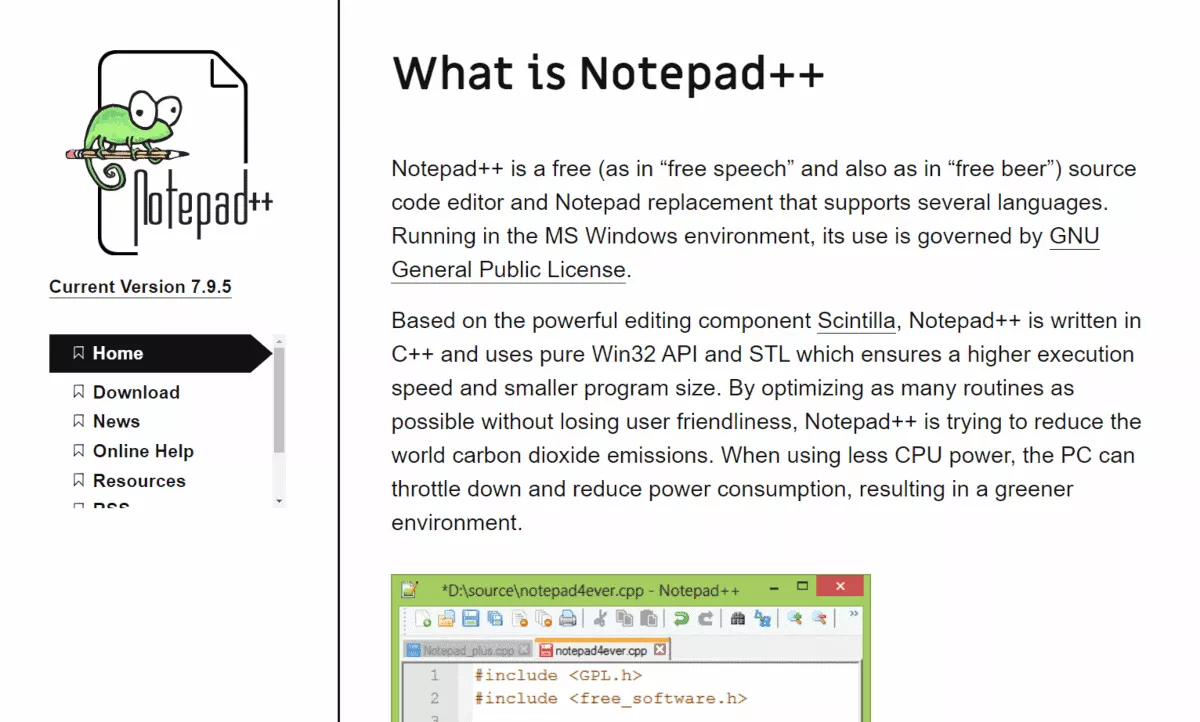 notepad plus plus editor