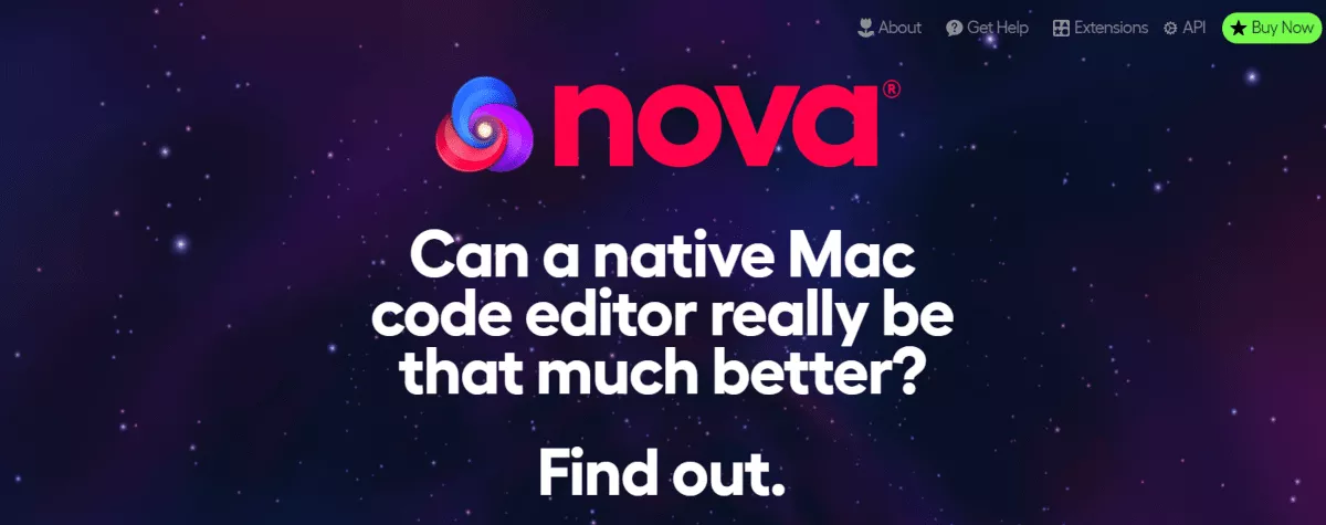 nova editor for macos