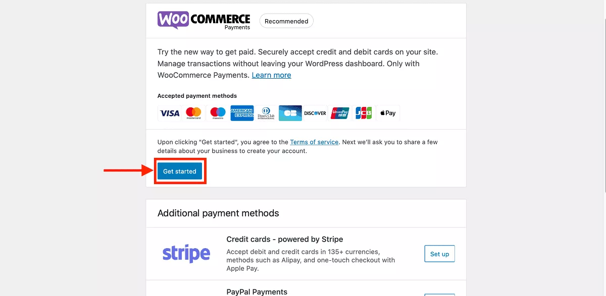 Payment options