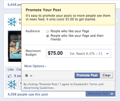 Promote post