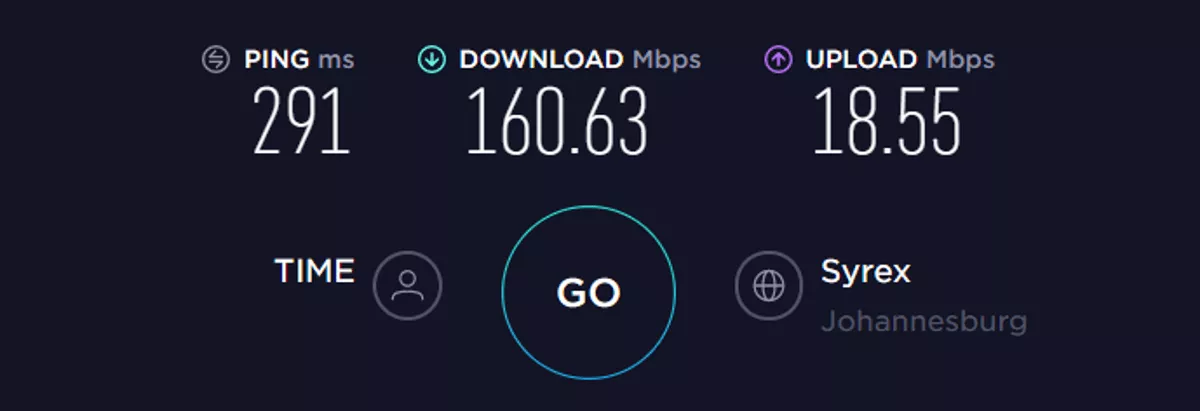 protonvpn speed test SA vpn off