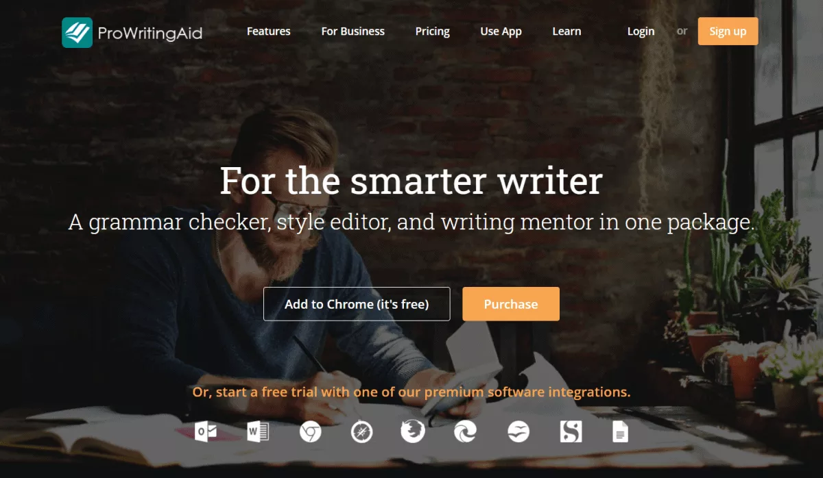 prowritingaid website homepage