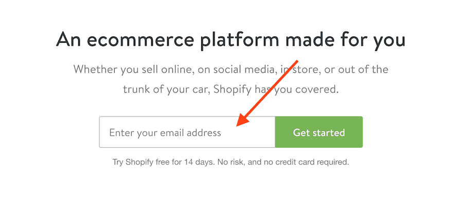 Start Shopify Trial