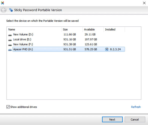 sticky password portable version let's you access passwords anywhere