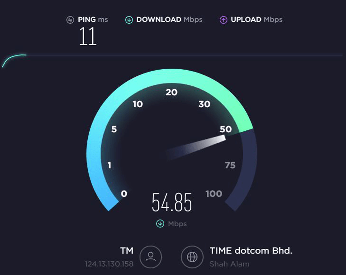 test vpn speed