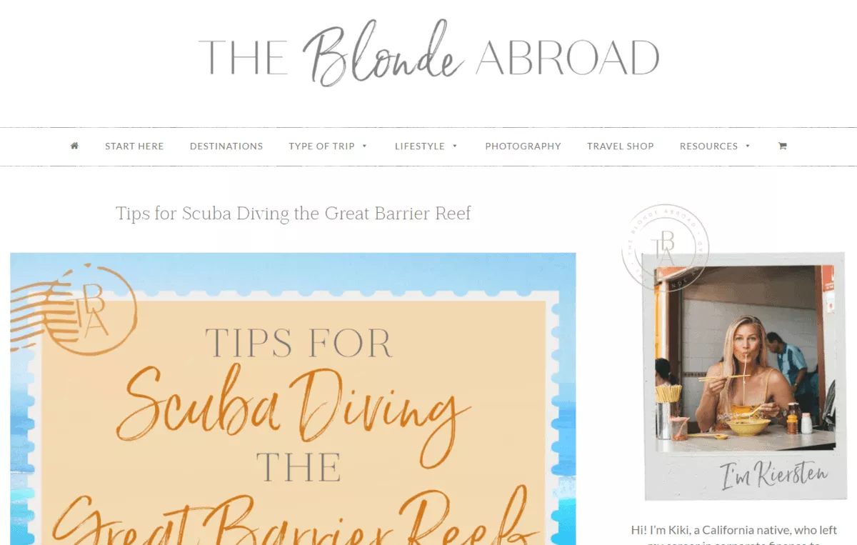 the blond abroad first blog post
