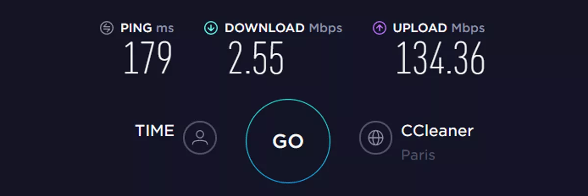 throttled speed connection server test
