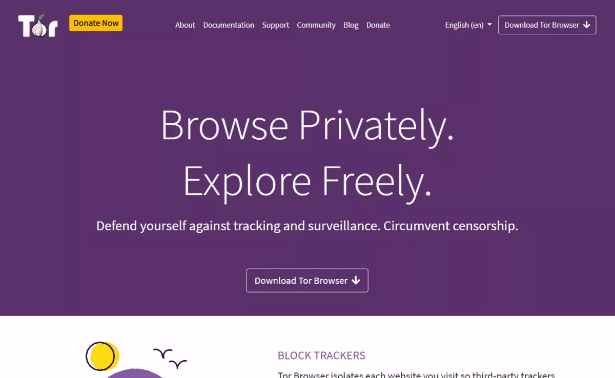tor browser homepage