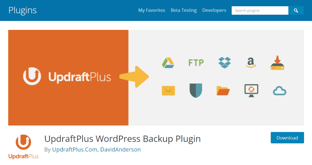 updraftplus plugin