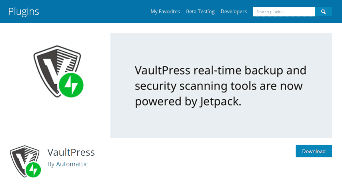 vaultpress plugin