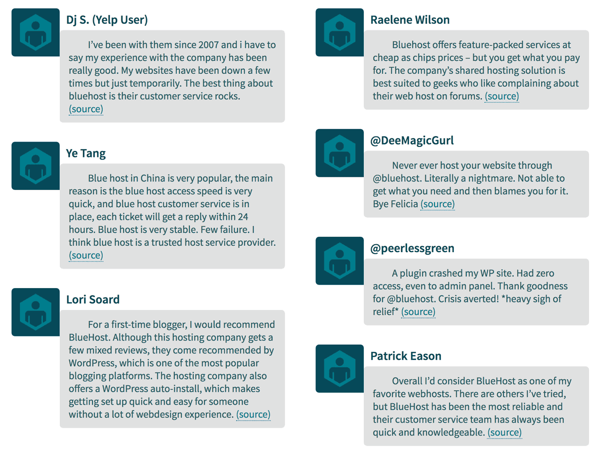 Mixed emotions on Bluehost
