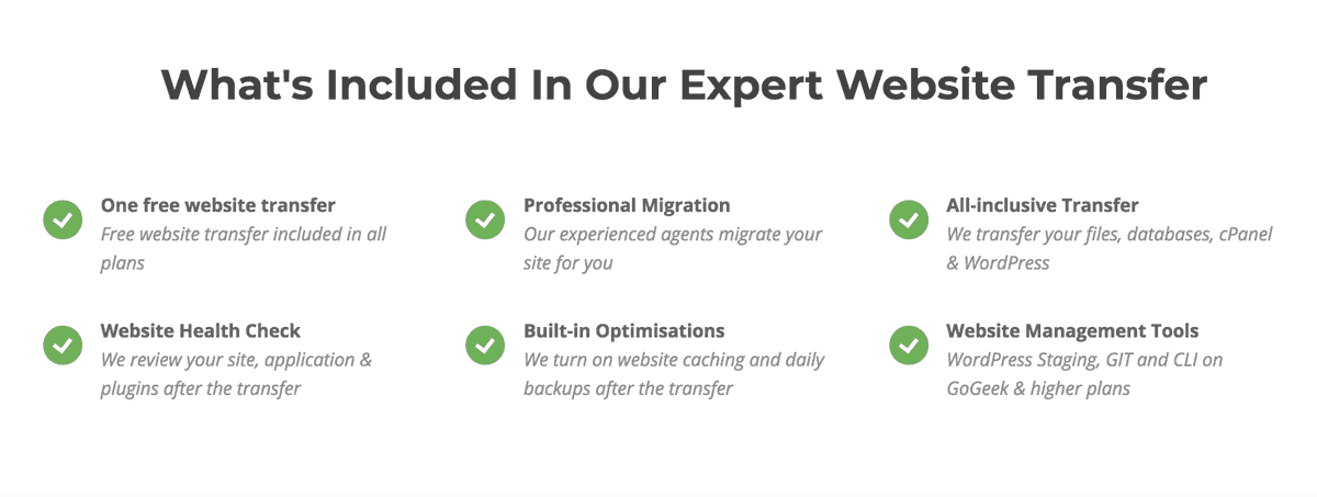 SiteGround Site Transfer