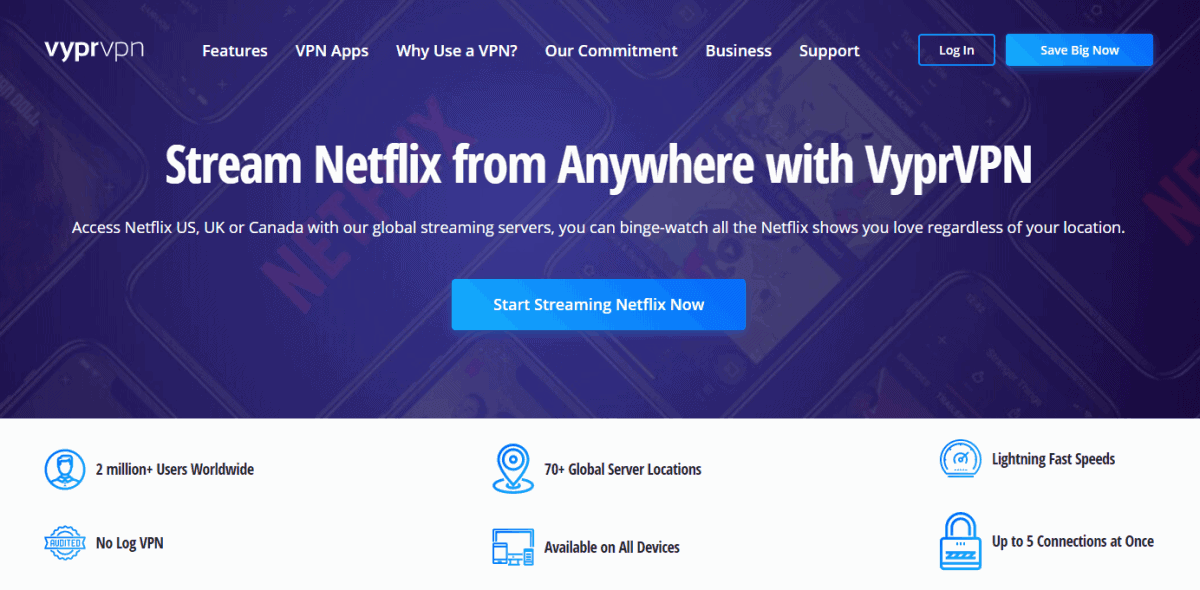 vyprvpn let you access netflix regardless of regions