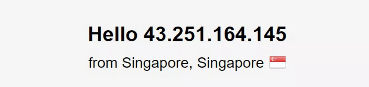 vyprvpn connected via singapore server