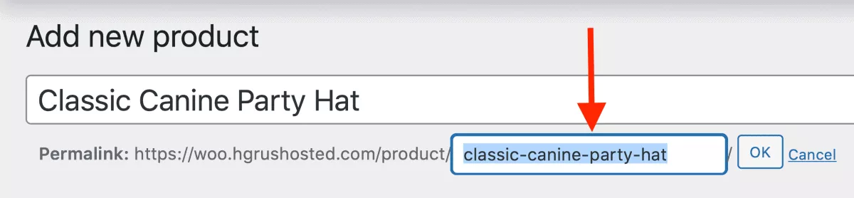 edit product page permalink on woocommerce wordpress